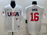 MLB USA Baseball Will Smith 2023 World Baseball Classic White Jersey