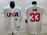 MLB USA Baseball Lance Lynn 2023 World Baseball Classic White Jersey