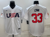MLB USA Baseball Lance Lynn 2023 World Baseball Classic White Jersey