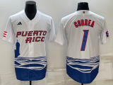 MLB USA Baseball #1 Gorrea 2023 World Baseball Classic White Jersey