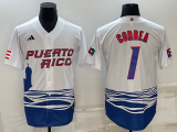 MLB USA Baseball #1 Gorrea 2023 World Baseball Classic White Jersey