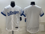 MLB Los Angeles Dodgers Blank White City Connect Flex Base Elite Jersey