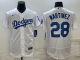MLB Los Angeles Dodgers #28 J.D. Martinez White  Flex Base Elite Jersey