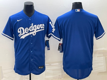 MLB Los Angeles Dodgers Blank Blue Flex Base Elite Jersey