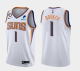 NBA Phoenix Suns #1 Devin Booker White Association Edition With NO.6 Patch Jersey