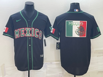 MLB Mexico Baseball 2023 Black World Baseball Big Logo Classic Stitched Jersey