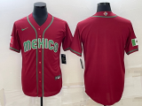 MLB Mexico Baseball Blank 2023 Red World Baseball Classic Stitched Jersey