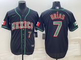 MLB Mexico Baseball #7 Julio Urías 2023 Black World Baseball Classic Stitched Jersey