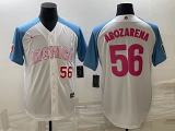 Men's Mexico Baseball #56 Randy Arozarena 2023 White World Baseball Classic Stitched Jersey