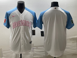 MLB Mexico Baseball Blank White 2023  World Baseball Classic Stitched Jersey