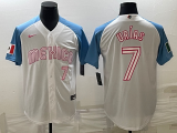 MLB Mexico Baseball #7 Julio Urías 2023 White World Baseball Classic Stitched Jersey