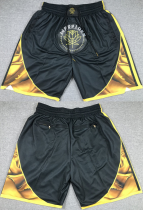 NBA Golden State Warriors Black City Edition Shorts(Run Small)