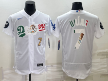 MLB Mexico Baseball #7 Julio Urías 2023 White World Baseball Classic Flex Base Elite Jersey
