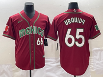 Men's Mexico Baseball #65 Giovanny Gallegos 2023 Red World Baseball Classic Stitched