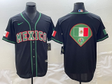Men's Mexico Baseball Black 2023 Green World Baseball Classic Stitched Jersey