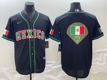 Men's Mexico Baseball Black 2023 Green World Baseball Classic Stitched Jersey