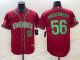 Men's Mexico Baseball #56 Randy Arozarena 2023 Red World Baseball Classic Stitched Jersey