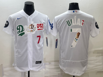 MLB Mexico Baseball #7 Julio Urías 2023 White World Baseball Classic Flex Base Elite Jersey
