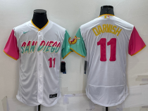 MLB San Diego Padres #11 Yu Darvish White 2022 City Connect Flex Base Elite Jersey