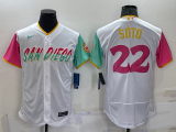 MLB San Diego Padres #22 Soto White 2022 City Connect Flex Base Elite Jersey