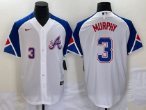 MLB Atlanta Braves #3 Dale Murphy White 2023 City Connect Cool Base With Patch Jersey