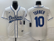 MLB Los Angeles Dodgers #10 Justin Turner White With Patch Cool Base Stitched Baseball Jersey