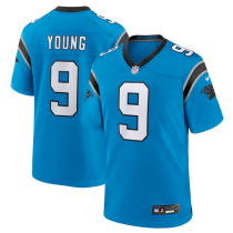 Men's Carolina Panthers #9 Bryce Young Blue Vapor Untouchable Limited Jersey
