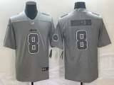 Men's New York Jets #8 Aaron Rodgers Gray With Patch Vapor Untouchable Limited Jersey