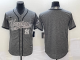 MLB New York Yankees Gray Team Big Logo Game Nike Jersey