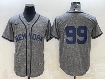 MLB New York Yankees #99 Aaron Judgey Gray Fashion Jersey
