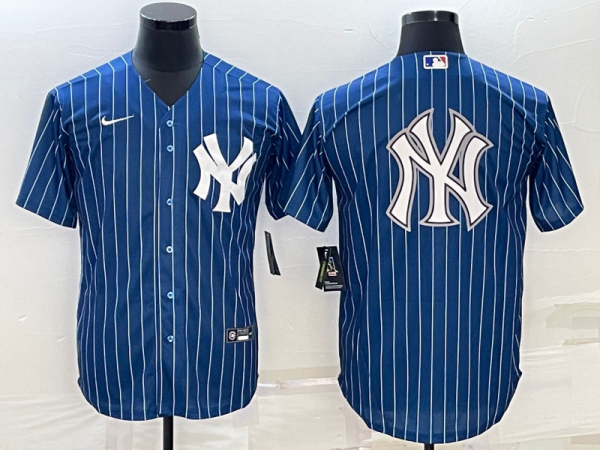 MLB New York Yankees Blue Team Big Logo Baseball Nike Jersey