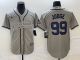 MLB New York Yankees #99 Aaron Judge Gray With Patch  Baseball Nike Jersey