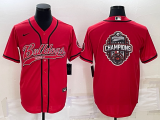 Men's Georgia Bulldogs White Team Big Logo With Patch Cool Base Stitched Baseball Jersey