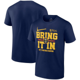 Men's Denver Nuggets Blue 2023 Finals Champions Celebration Parade T-Shirt
