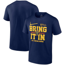 Men's Denver Nuggets Blue 2023 Finals Champions Celebration Parade T-Shirt