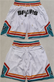 NBA San Antonio Spurs White Shorts (Run Smaller)