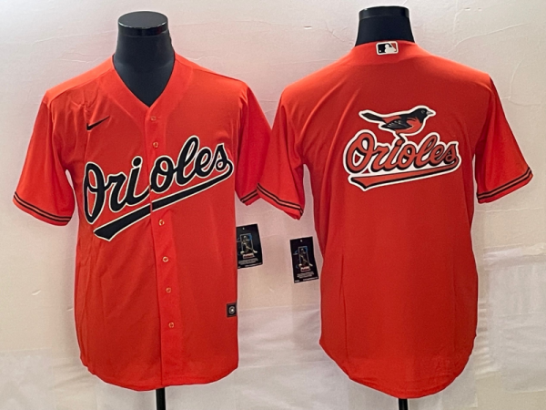 MLB Baltimore Orioles Blank Orange Game Nike Jersey