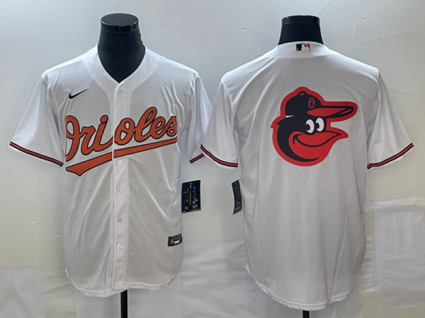 MLB Baltimore Orioles Blank White Game Nike Jersey