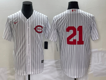 MLB Cincinnati Reds #21 Hunter Greene White Field Of Dreams Stitched Baseball Jersey