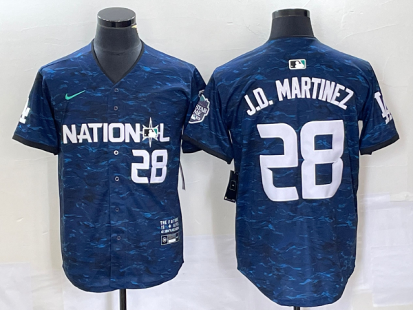MLB National League #28 J.D. Martinez 2023 MLB All-Star Nike Jersey