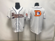 Men's Denver Broncos Blank White Baseball Nike Jersey