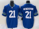 Men's Seattle Seahawks #21 Witherspoon Royal 2023 F.U.S.E. Vapor Limited Throwback Jersey