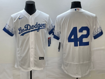Men's Los Angeles Dodgers #42 Jackie Robinson White City Connect Flex Base Elite Jersey