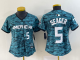 Women MLB National League #5 Corey Seager 2023 MLB All-Star Nike Jersey