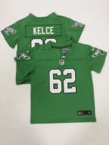 Philadelphia Eagles #62 Jason Kelce Green Vapor Untouchable Limited Toddlers Jersey