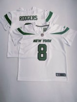 New York Jets #8 Aaron Rodgers White Vapor Untouchable Limited Toddlers Jersey