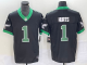 Men's Philadelphia Eagles #1 Jalen Hurts Black 2023 F.U.S.E. Vapor Untouchable Limited Jersey
