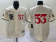 Men's Texas Rangers #53 Adolis García Cream 2023 City Connect With Patch Stitched Jersey