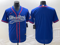 MLB Toronto Blue Jays Blank Royal Stitched Baseball Jersey