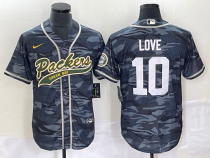Men's Green Bay Packers #10 Love Camo With Patch Cool Base Stitched Jersey